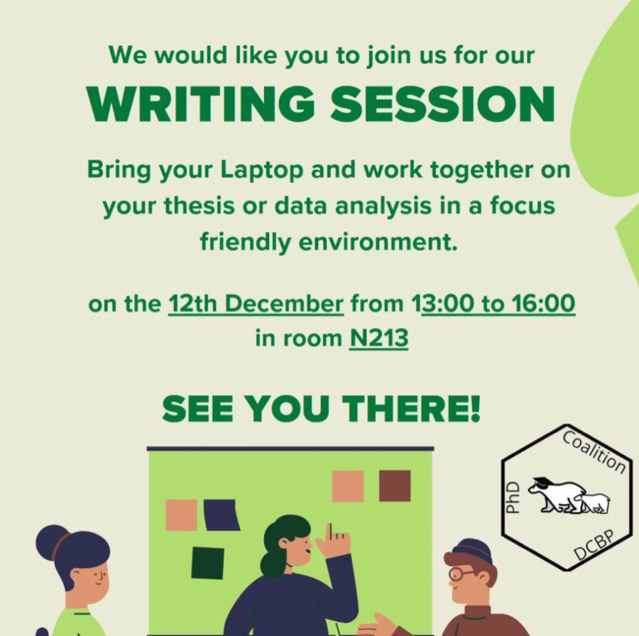 Writing session poster